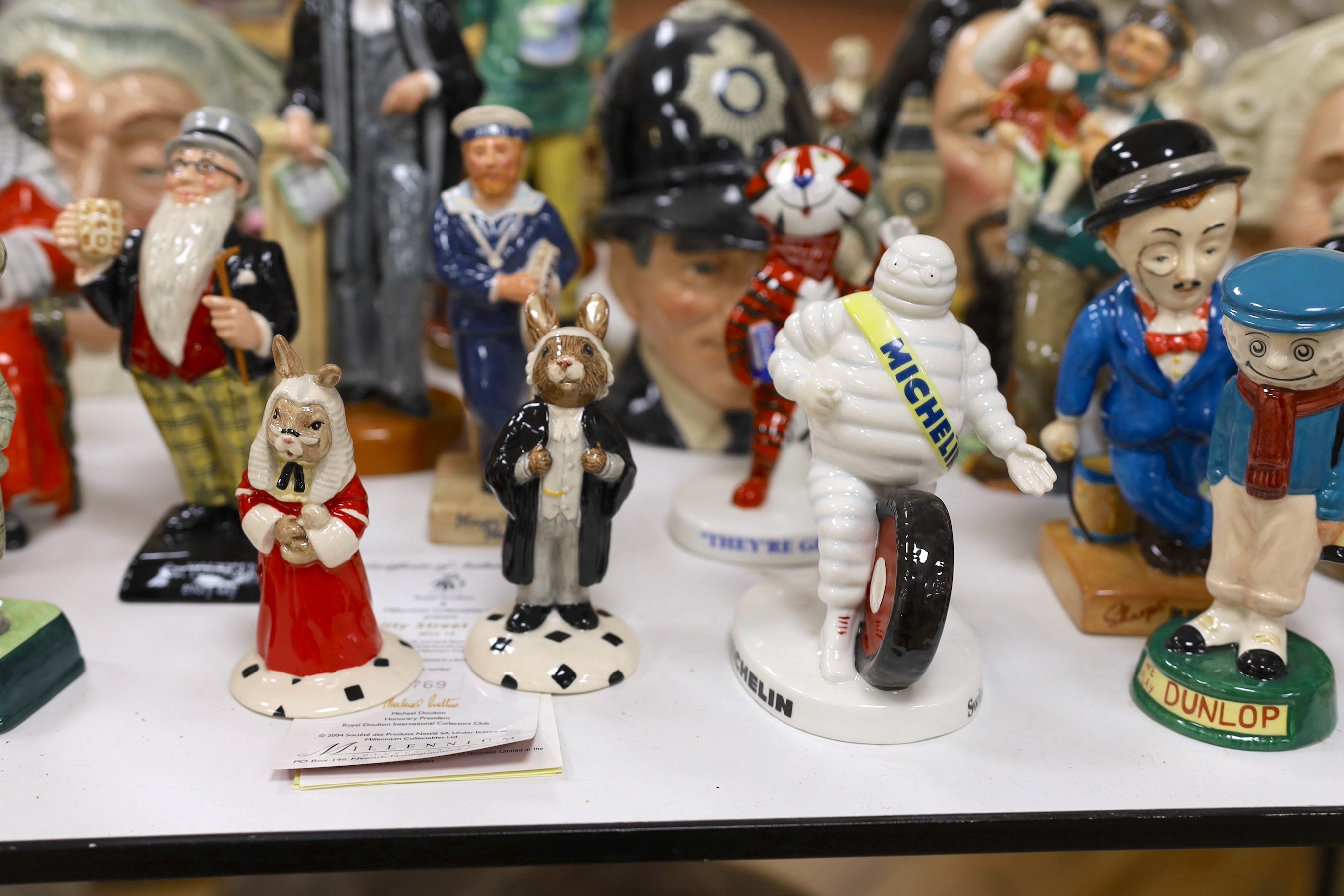A quantity of miscellaneous Doulton figures and jugs